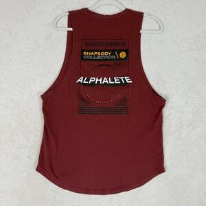 ALPHALETE‎ Mens Small Burgundy Rhapsody Collection Muscle Tank Top Athletic Gym